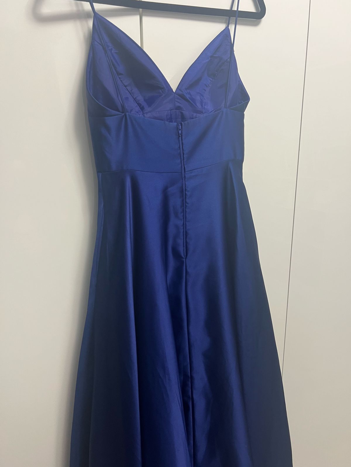 Betsy and Adam Size 0 Prom Blue A-line Dress on Queenly