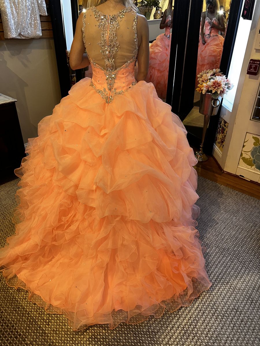 Da Vinci  Size 8 Coral Ball Gown on Queenly