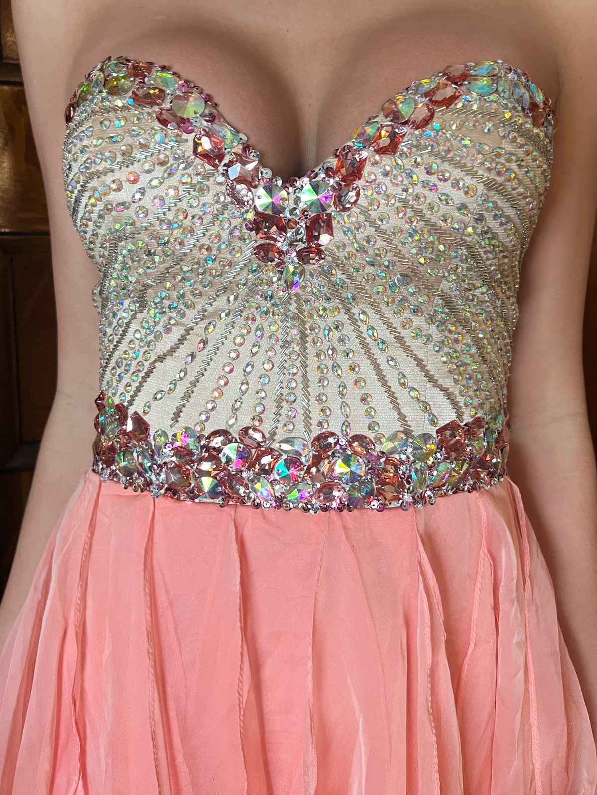 Sherri Hill Size 2 Prom Sequined Light Pink Cocktail Dress on Queenly