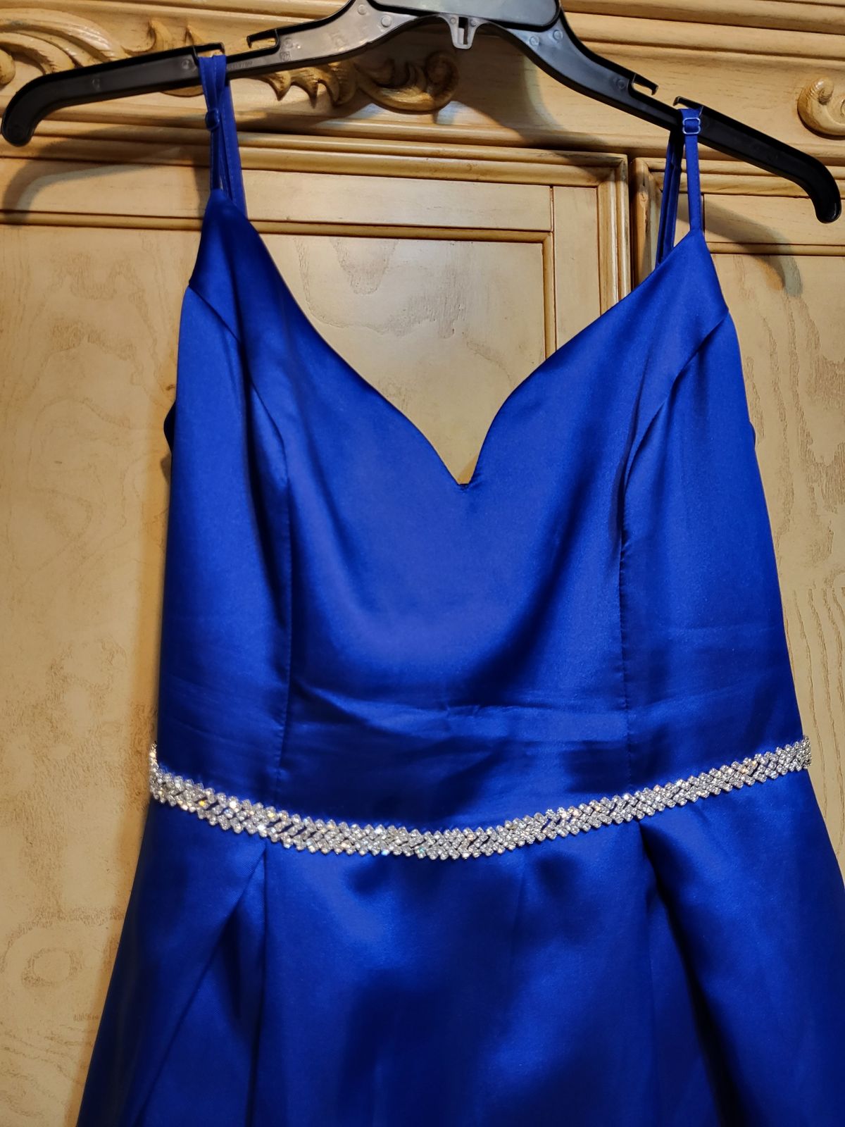 Bee Darling Plus Size 16 Blue Ball Gown on Queenly