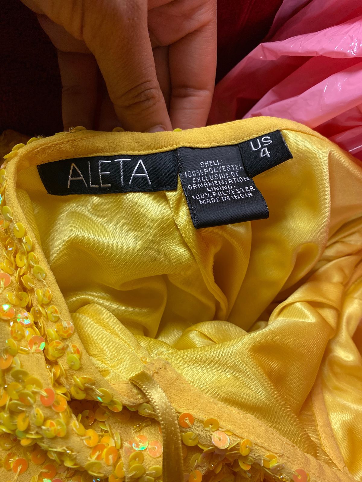 Aleta Size 4 Prom Yellow A-line Dress on Queenly