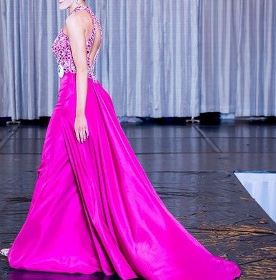 Mac Duggal Size 2 Pageant Pink Dress With Train on Queenly