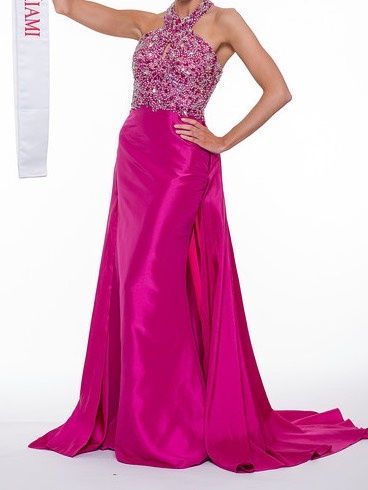 Mac Duggal Size 2 Pageant Pink Dress With Train on Queenly