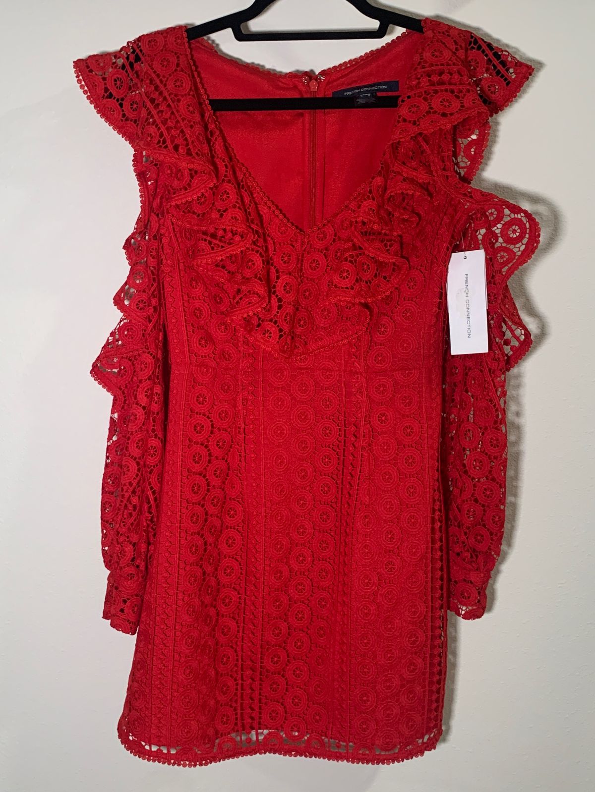 French Connection Size 0 Red A-line Dress on Queenly