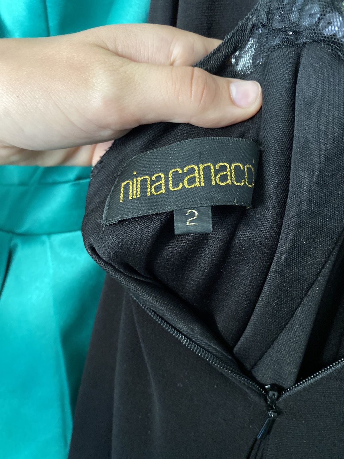 Nina Canacci Size 2 Black Floor Length Maxi on Queenly