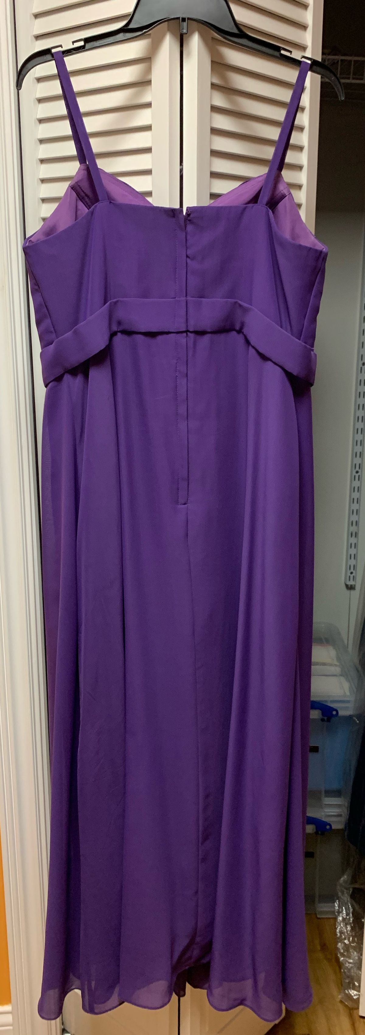 Size 14 Prom Purple A-line Dress on Queenly