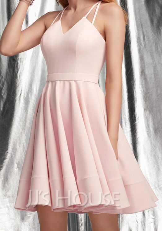 Style 236550 JJ'S House Size 14 Light Pink A-line Dress on Queenly