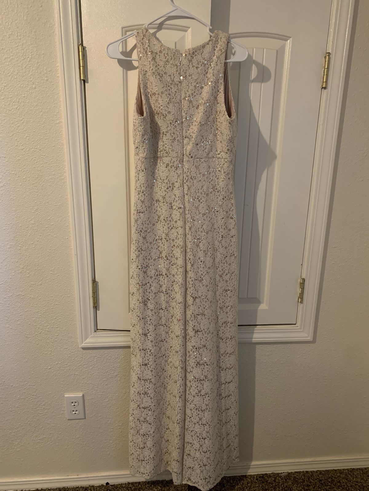 Nightway Size 4 Prom Lace White Floor Length Maxi on Queenly
