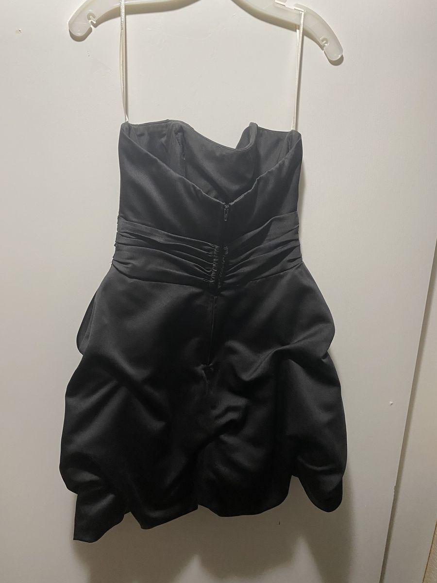 David's Bridal Size 6 Homecoming Black Cocktail Dress on Queenly