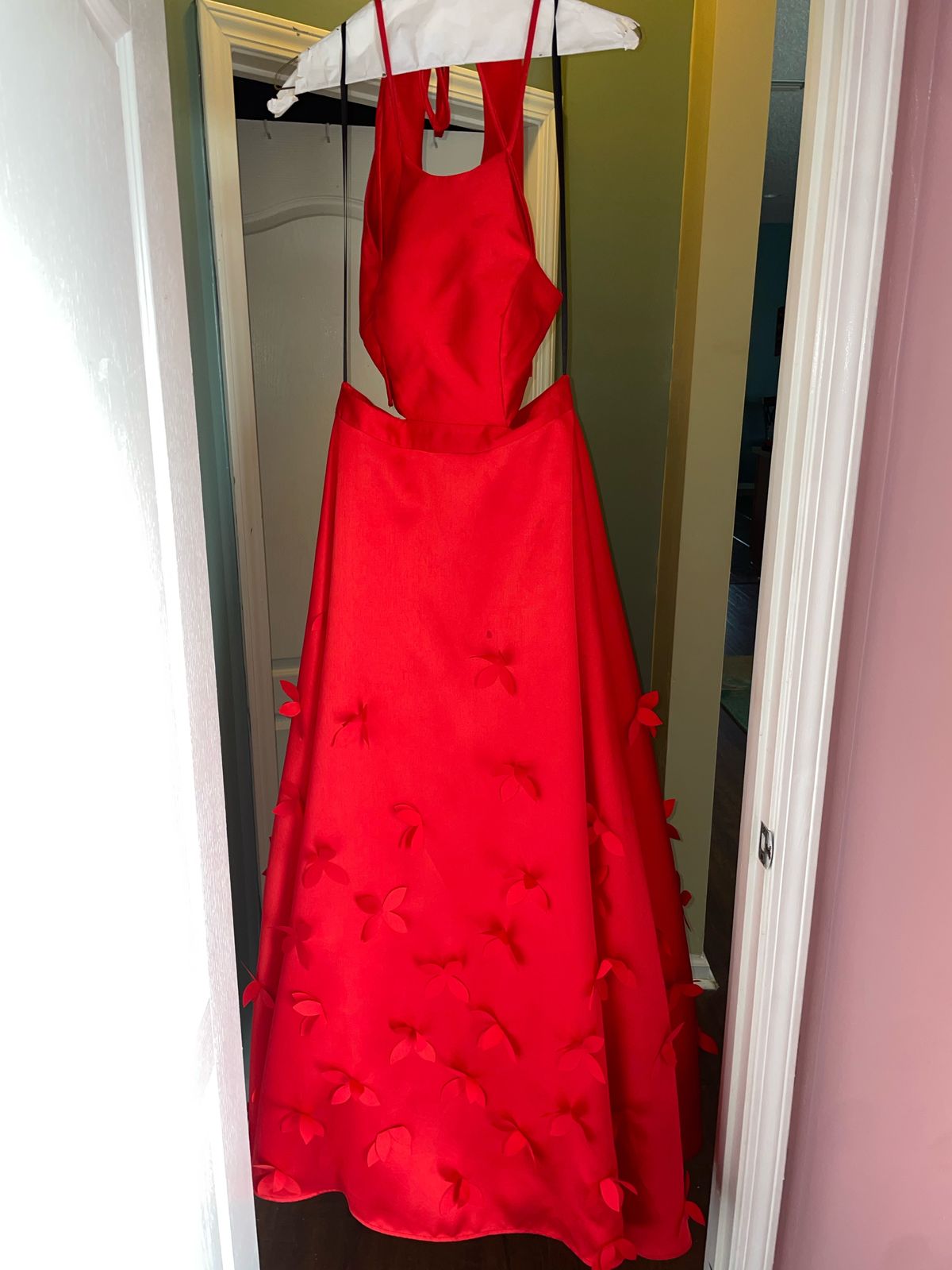 B. Darlin Size 14 Prom Red Dress With Train on Queenly