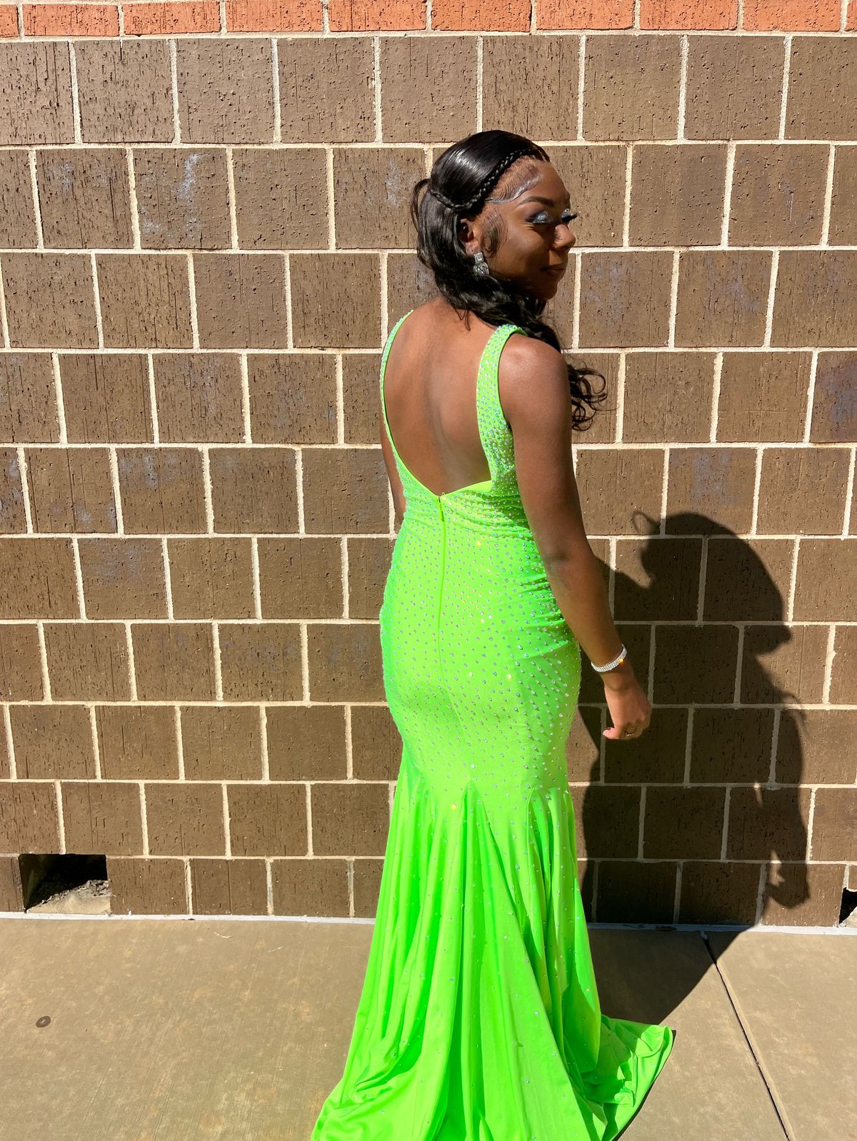 Johnathan Kayne Size 0 Prom Green Dress With Train on Queenly