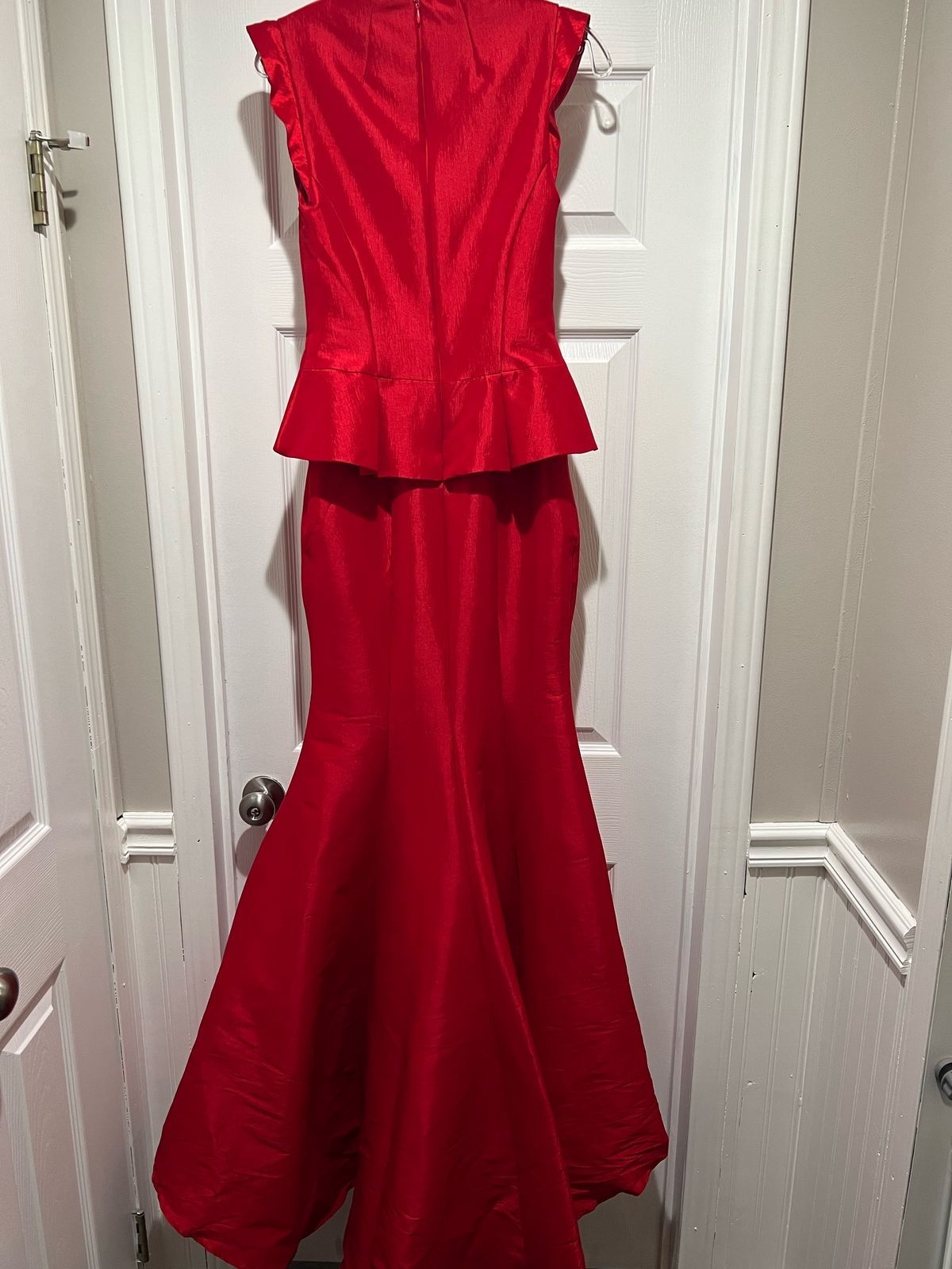 Mac Duggal Size 6 Pageant Red Mermaid Dress on Queenly