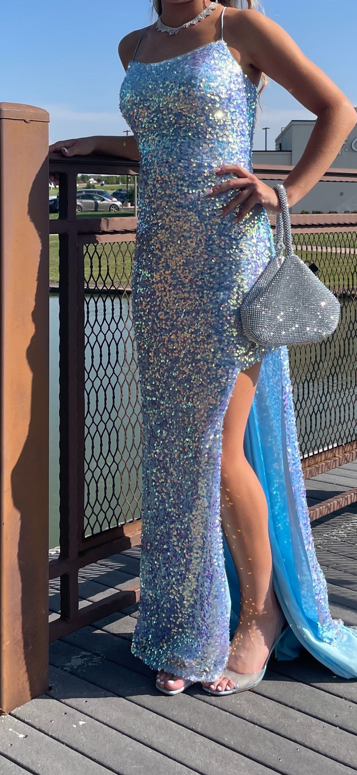 GLS Size 2 Prom Blue Mermaid Dress on Queenly