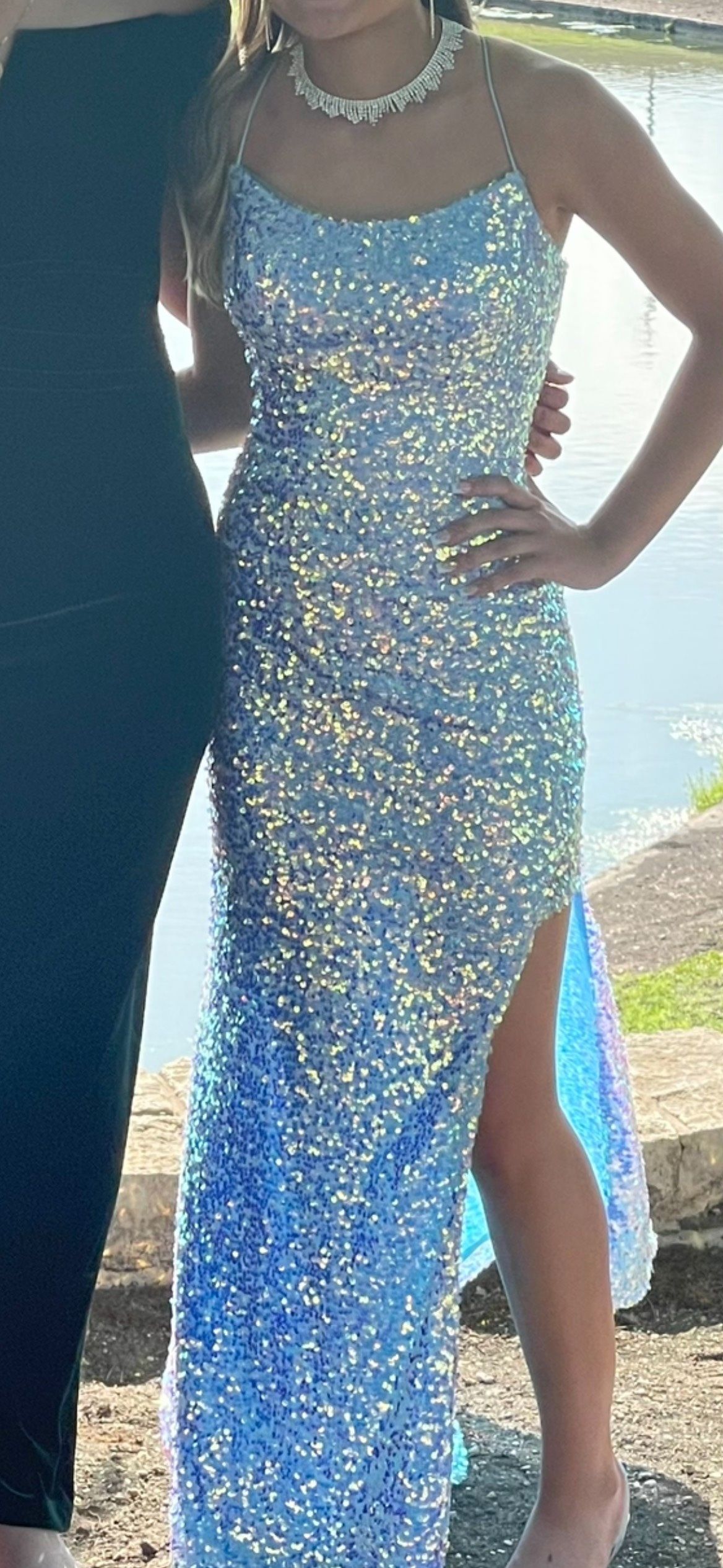 GLS Size 2 Prom Blue Mermaid Dress on Queenly