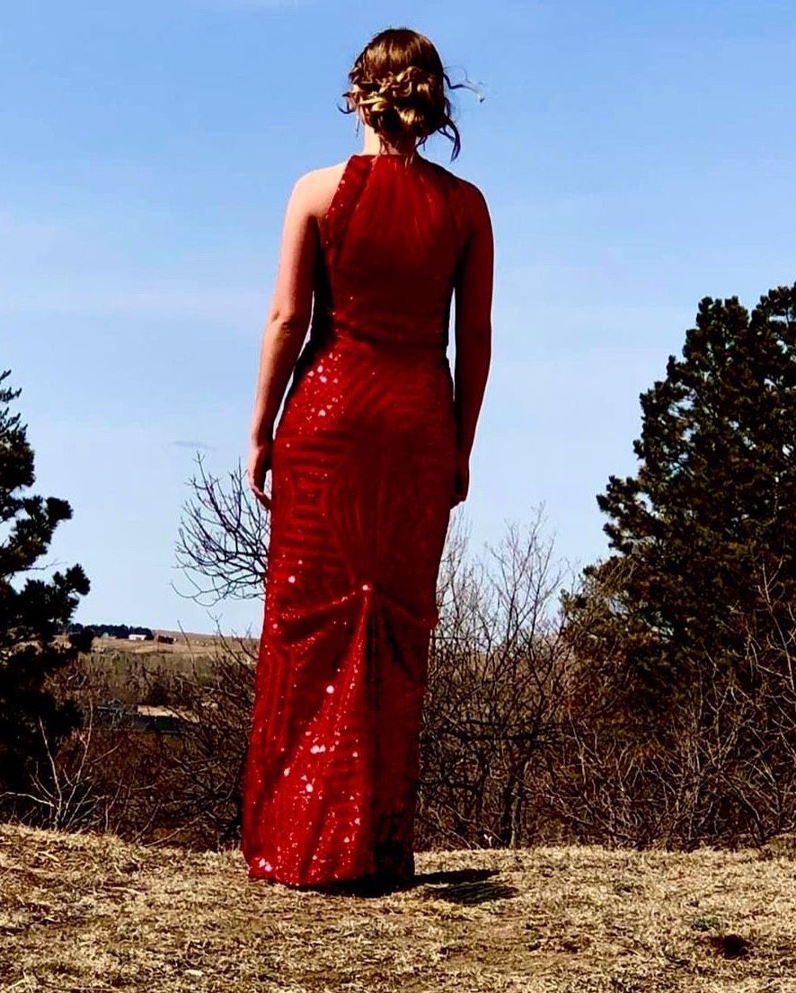 Size 8 Prom Red Dress With Train on Queenly