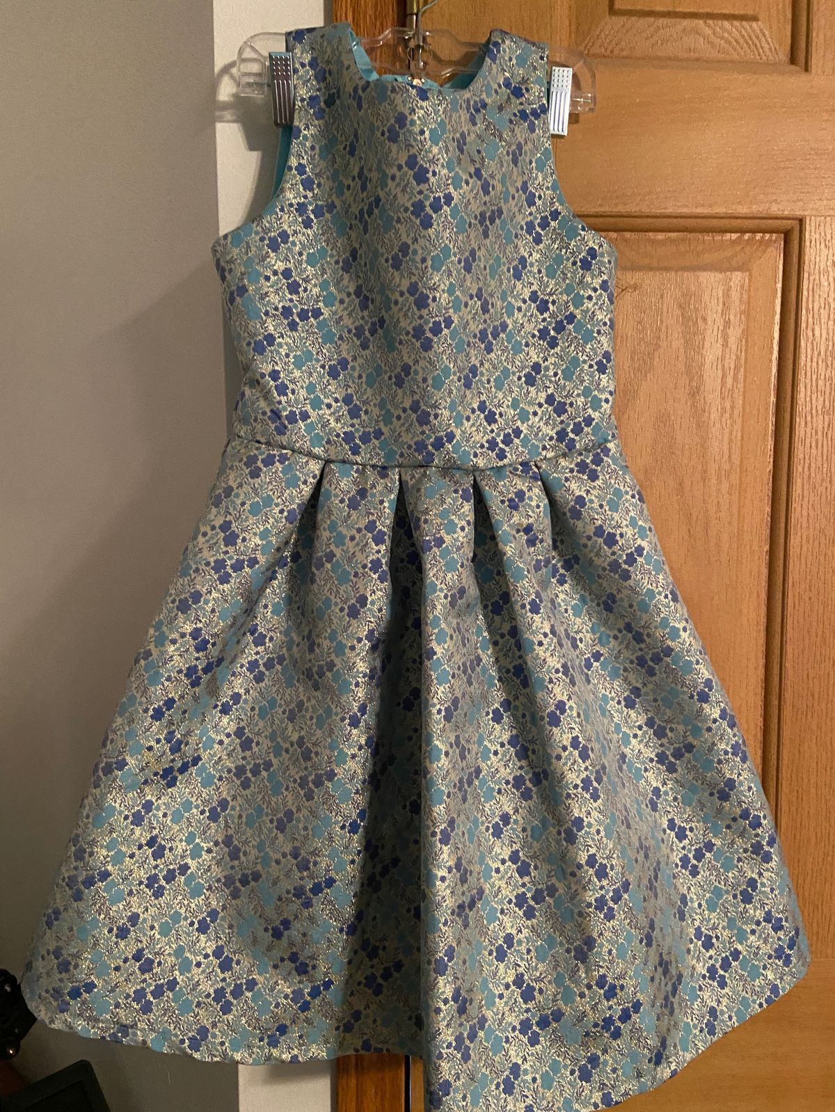 Girls Size 12 Blue Cocktail Dress on Queenly