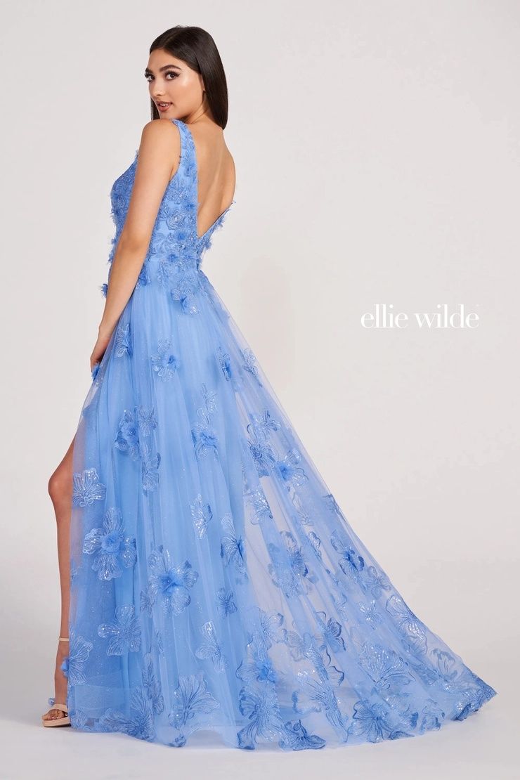 Style EW34121 Ellie Wilde By Mon Cheri Plus Size 16 Pageant Green Side Slit Dress on Queenly