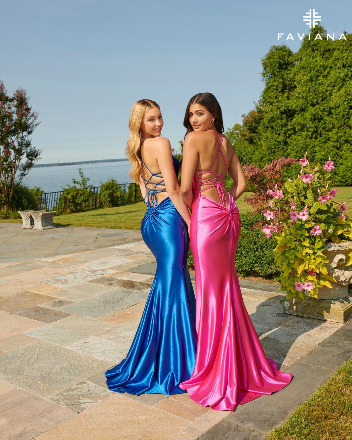 Style ES10890 Faviana Size 8 Pink Mermaid Dress on Queenly