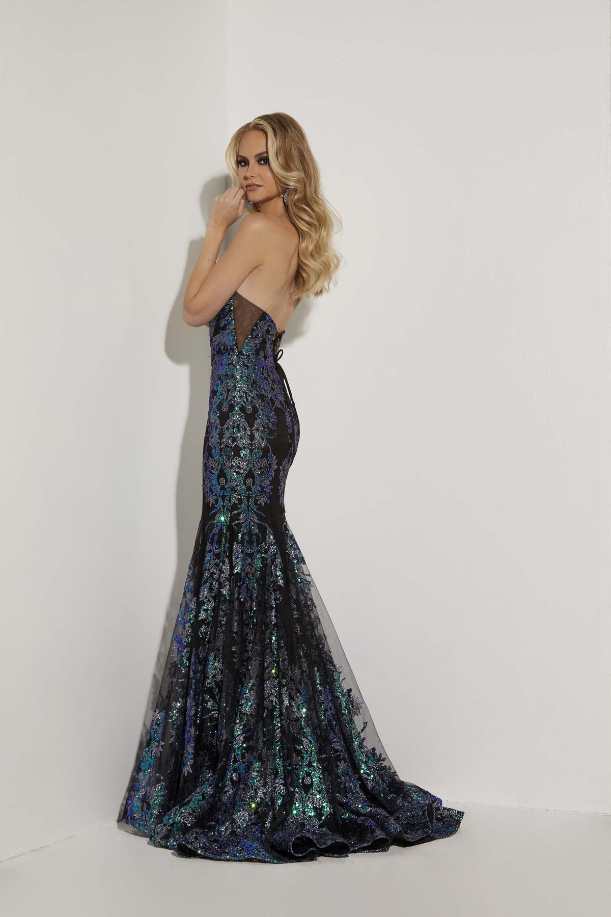Style 7403 Jasz Couture Size 2 Pageant Black Mermaid Dress on Queenly