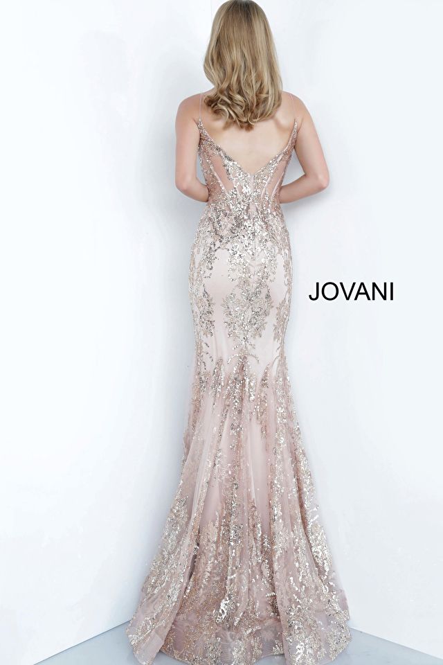 Style 3675 Jovani Size 4 Pageant White Mermaid Dress on Queenly