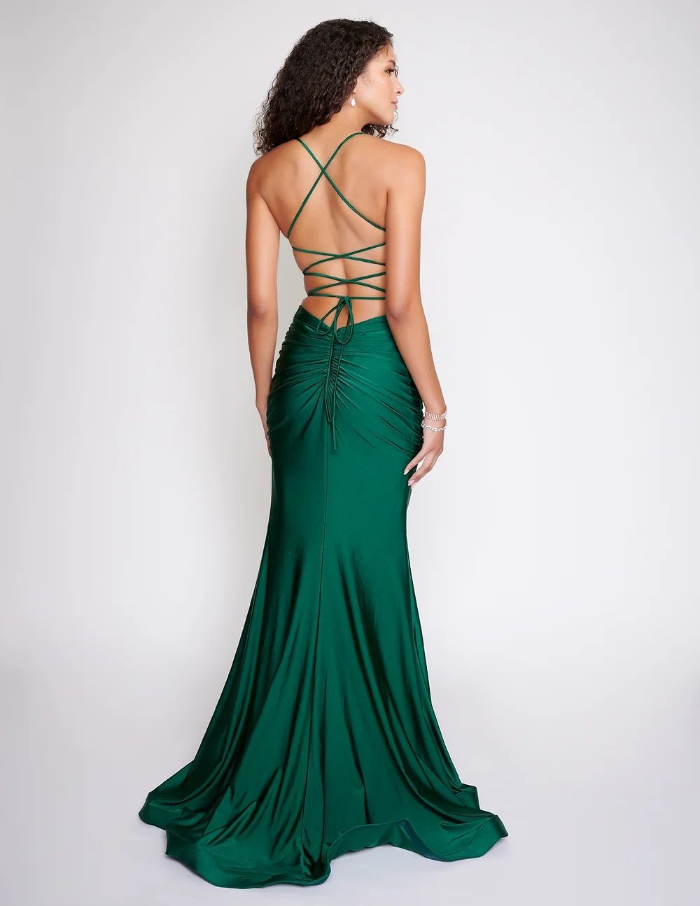 Style 8207 Nina Canacci Size 6 Pageant Emerald Green Mermaid Dress on Queenly