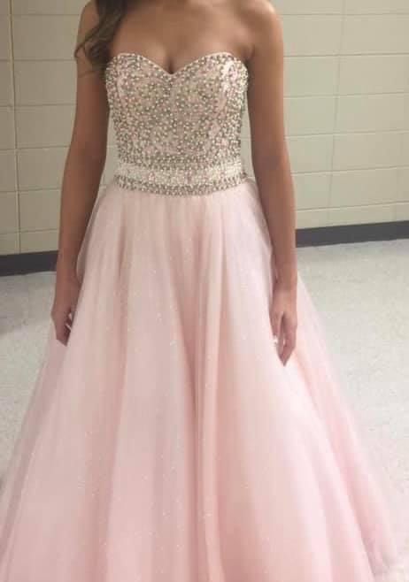 Dimitra Designs Size 0 Pageant Pink Ball Gown on Queenly