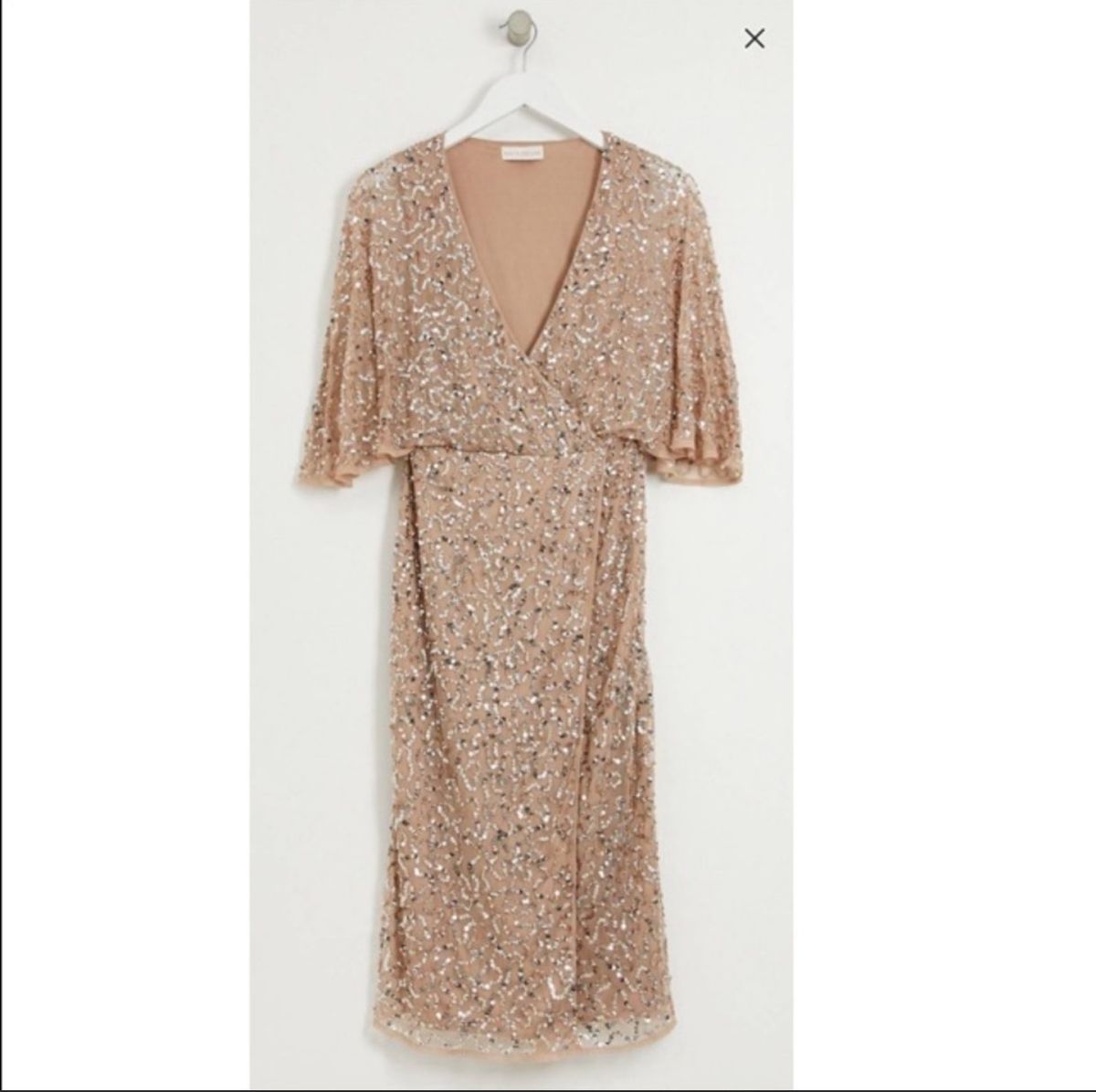 Asos Size 4 Prom Nude Cocktail Dress on Queenly