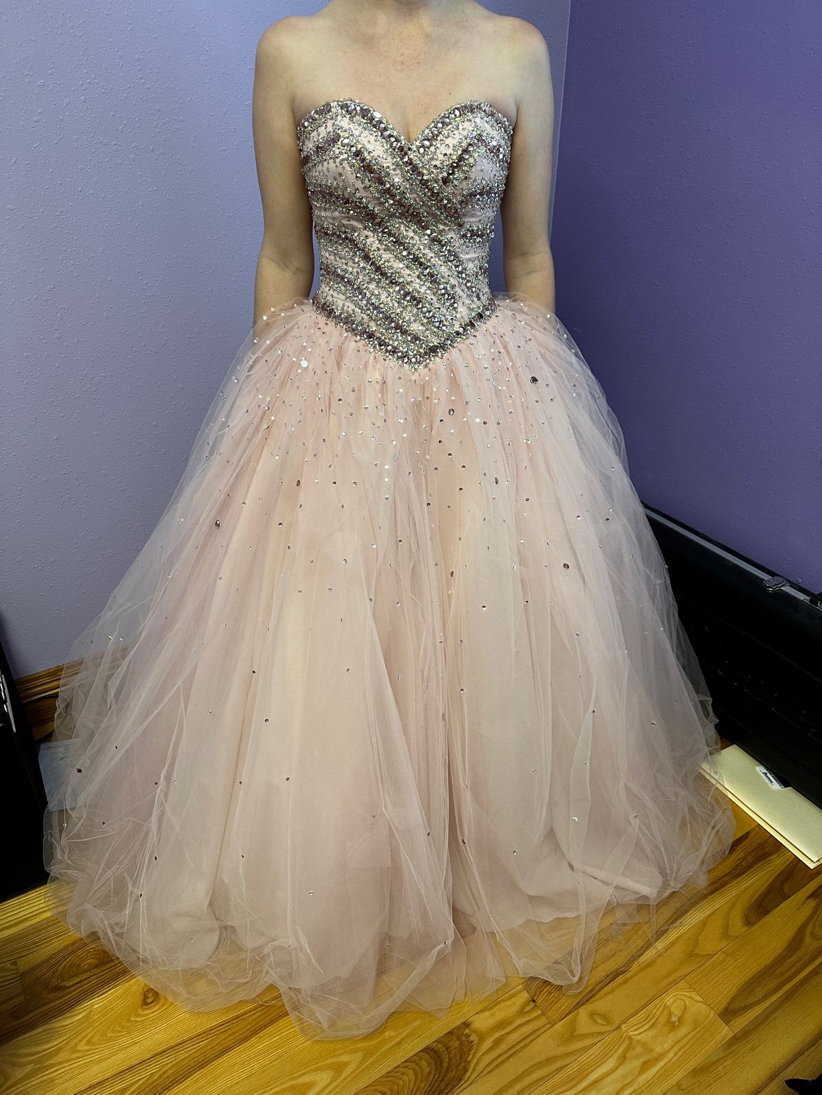 MoriLee Size 0 Pink Ball Gown on Queenly