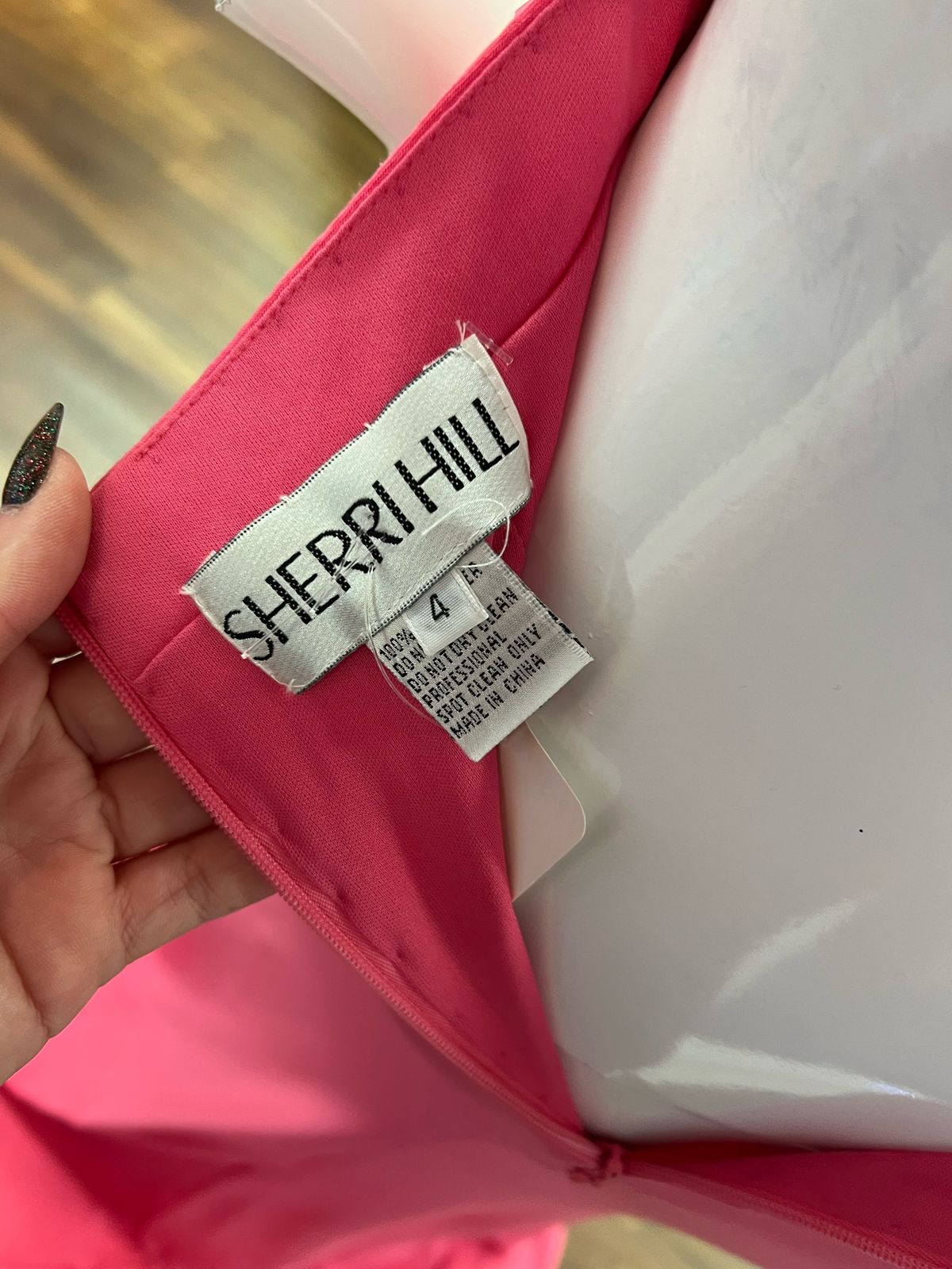 Sherri Hill Size 4 Prom Hot Pink Floor Length Maxi on Queenly