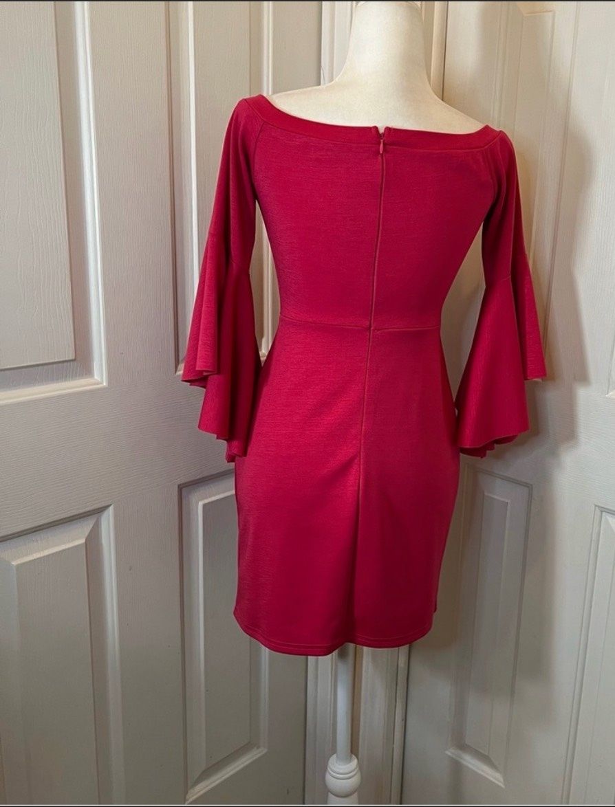 Size S Nightclub Off The Shoulder Pink Cocktail Dress on Queenly