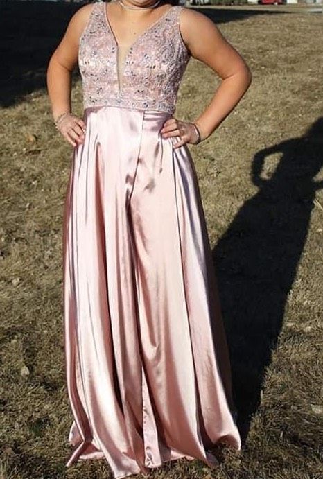 Size M Prom Pink Floor Length Maxi on Queenly