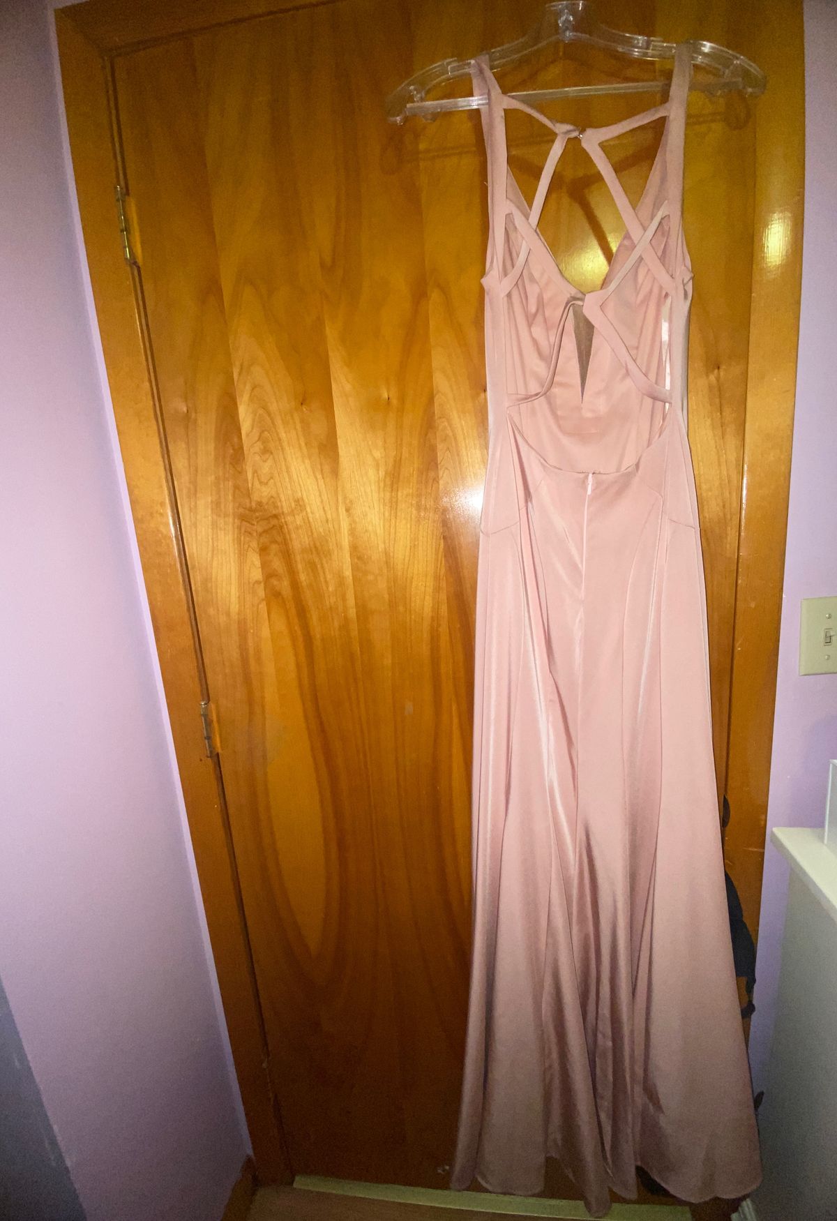 Size 0 Prom Pink Side Slit Dress on Queenly