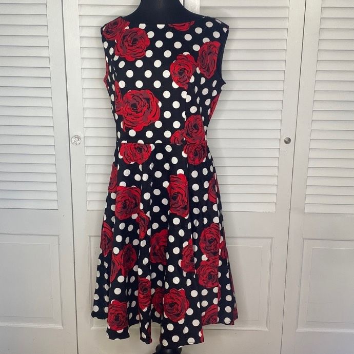 Gardenwed Size XL Wedding Guest Floral Red A-line Dress on Queenly