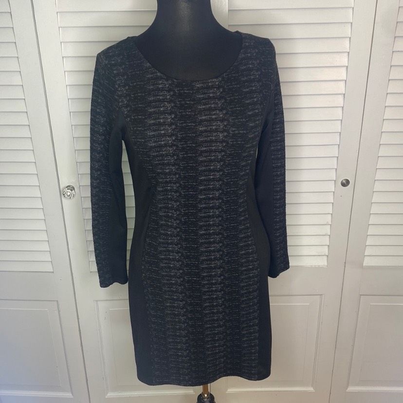 H&M Size 12 Nightclub Long Sleeve Black Cocktail Dress on Queenly