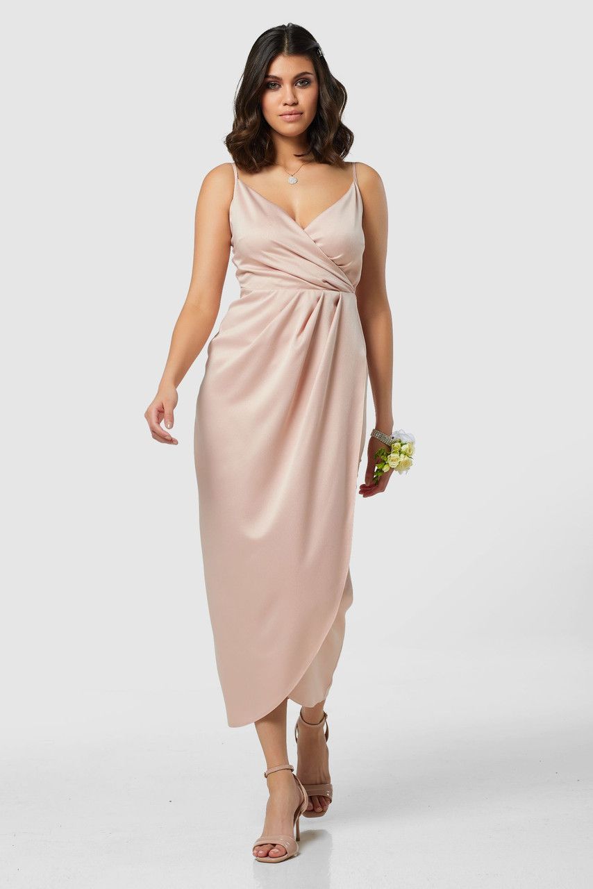 Closet London Size 4 Bridesmaid Pink Floor Length Maxi on Queenly