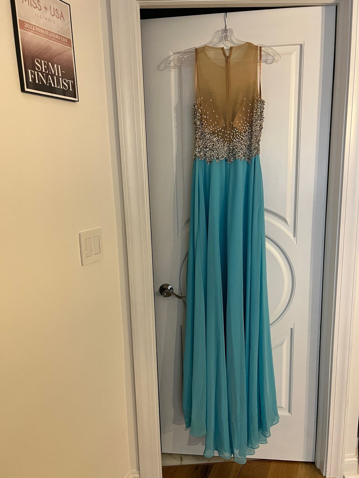 Terani Couture Size 2 Prom Blue Floor Length Maxi on Queenly