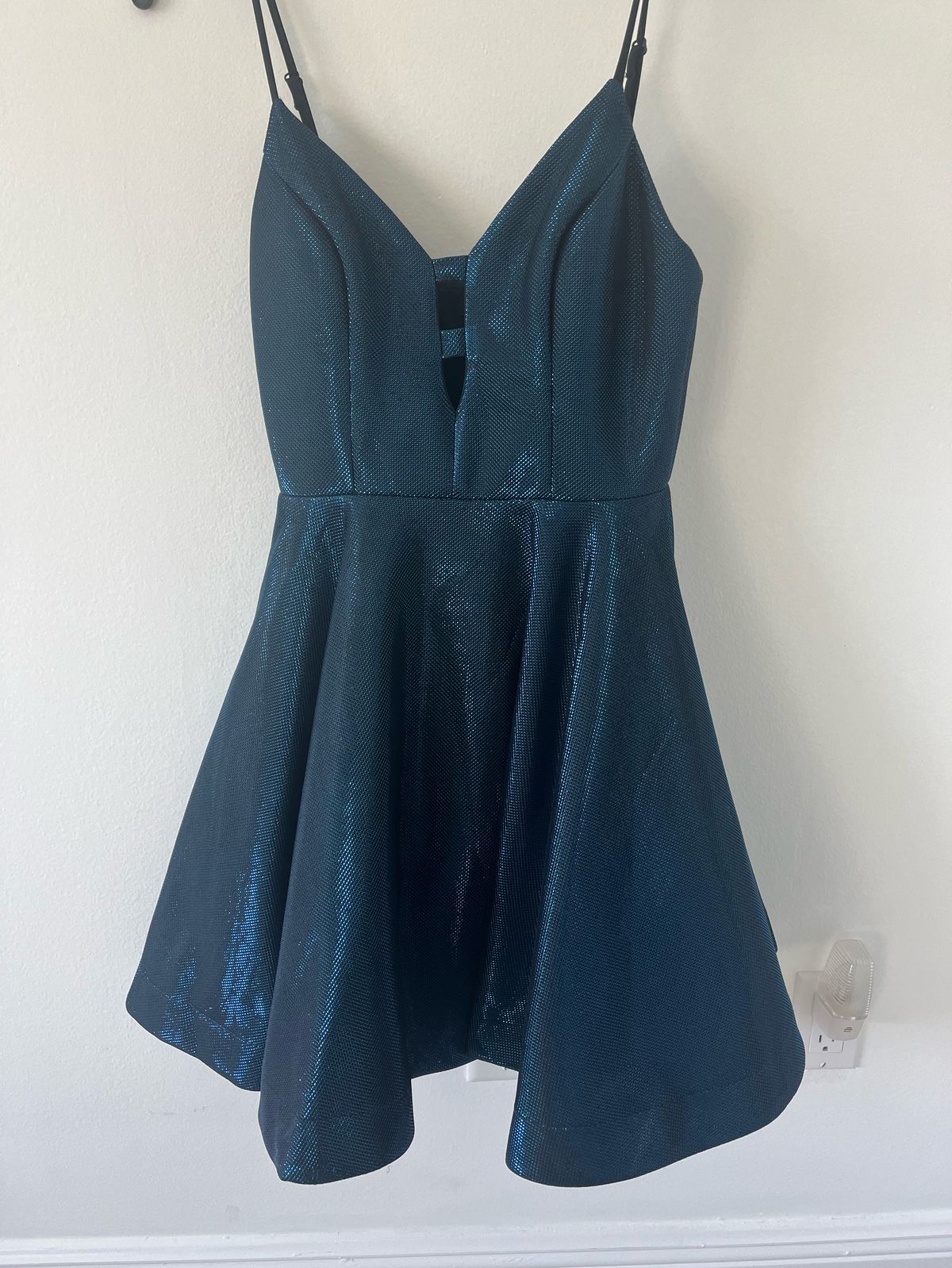 Size 6 Blue A-line Dress on Queenly