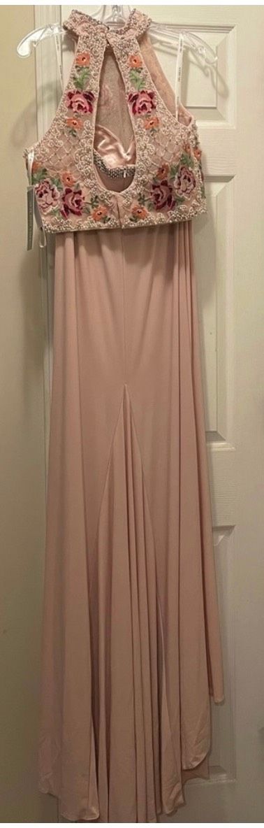 Sherri Hill Size 10 Pageant Floral Pink Floor Length Maxi on Queenly