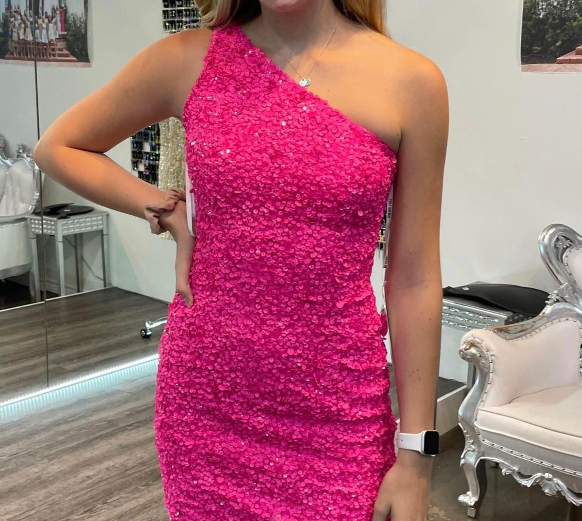 Sherri Hill Size 6 Pink Cocktail Dress on Queenly