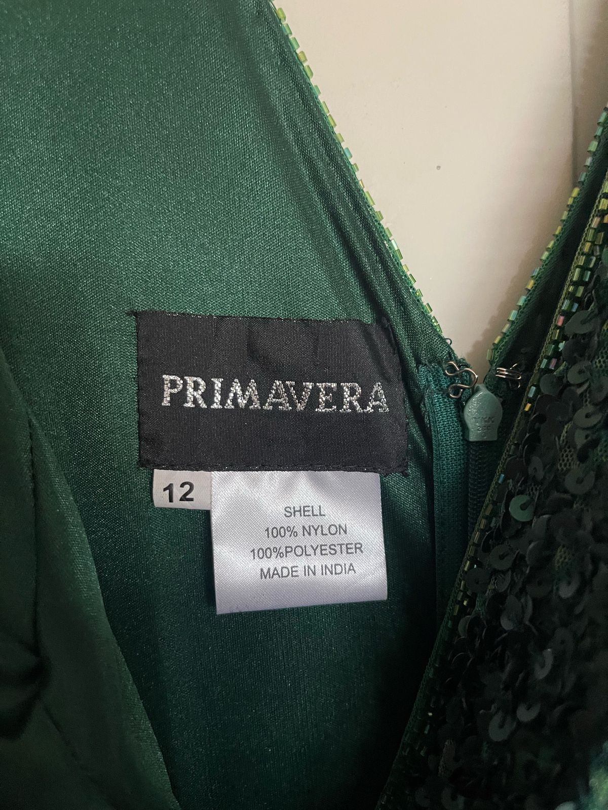 Primavera Size 12 Prom Green Floor Length Maxi on Queenly