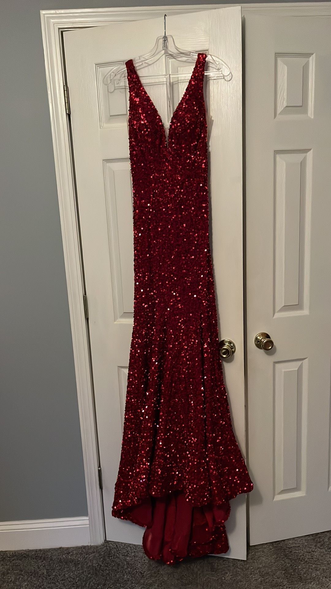 Sherri Hill Size 2 Prom Red Floor Length Maxi on Queenly