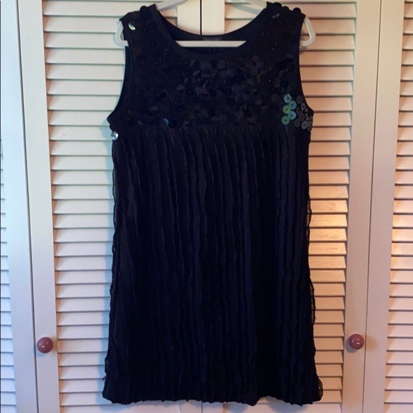 Panitti Size L Homecoming Sequined Black Cocktail Dress on Queenly