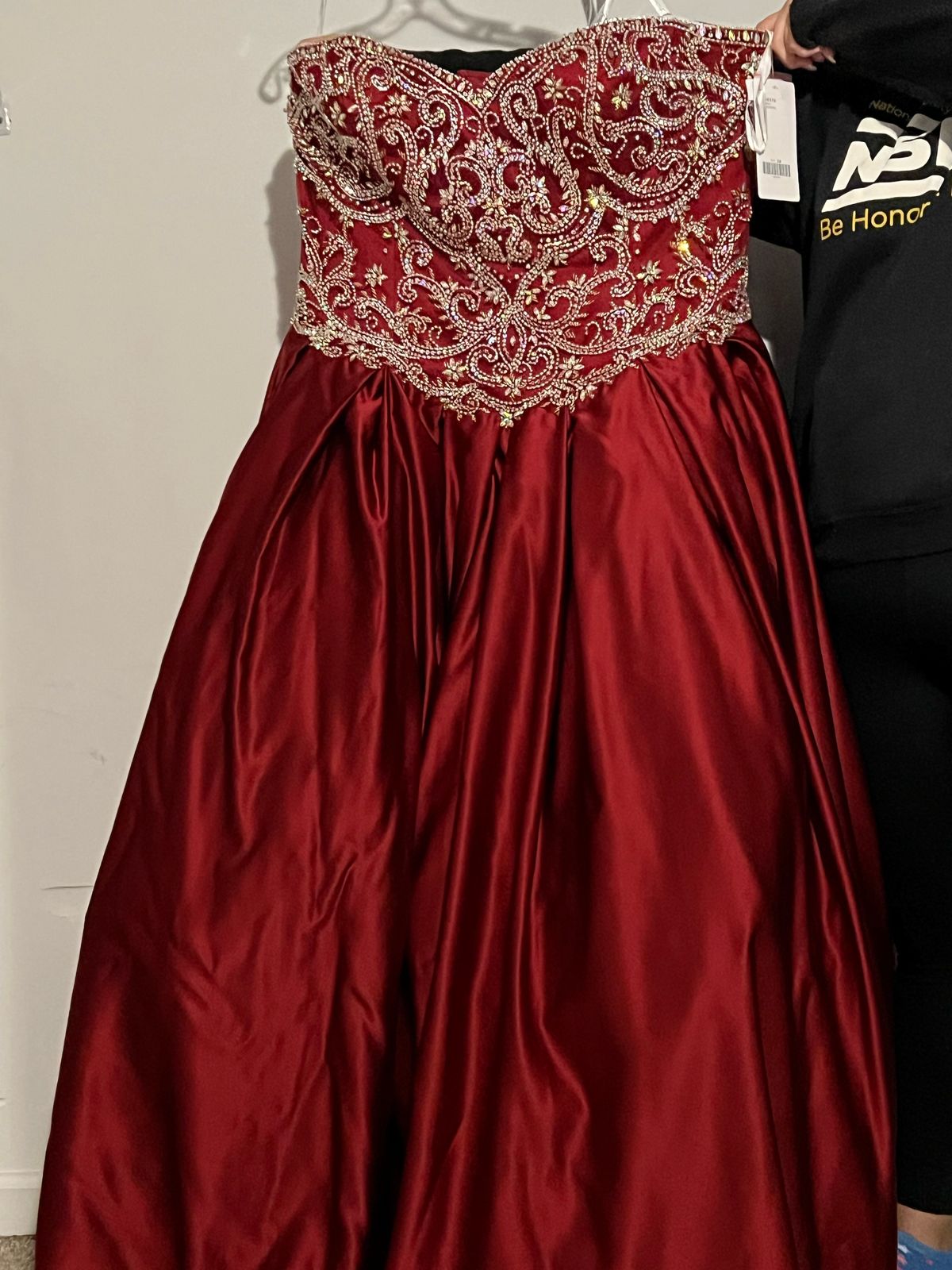 Plus Size 26 Red Ball Gown on Queenly