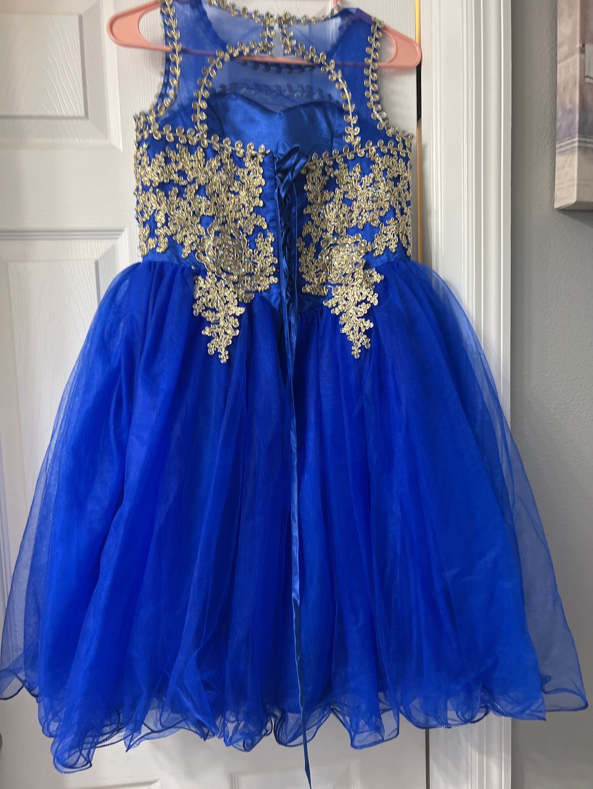 Girls Size 14 Homecoming Blue Cocktail Dress on Queenly