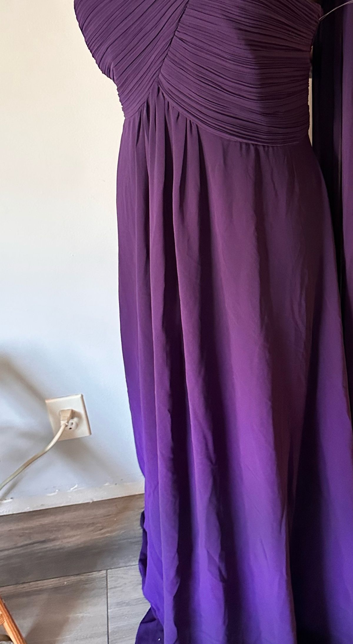Plus Size 16 Prom Purple Floor Length Maxi on Queenly