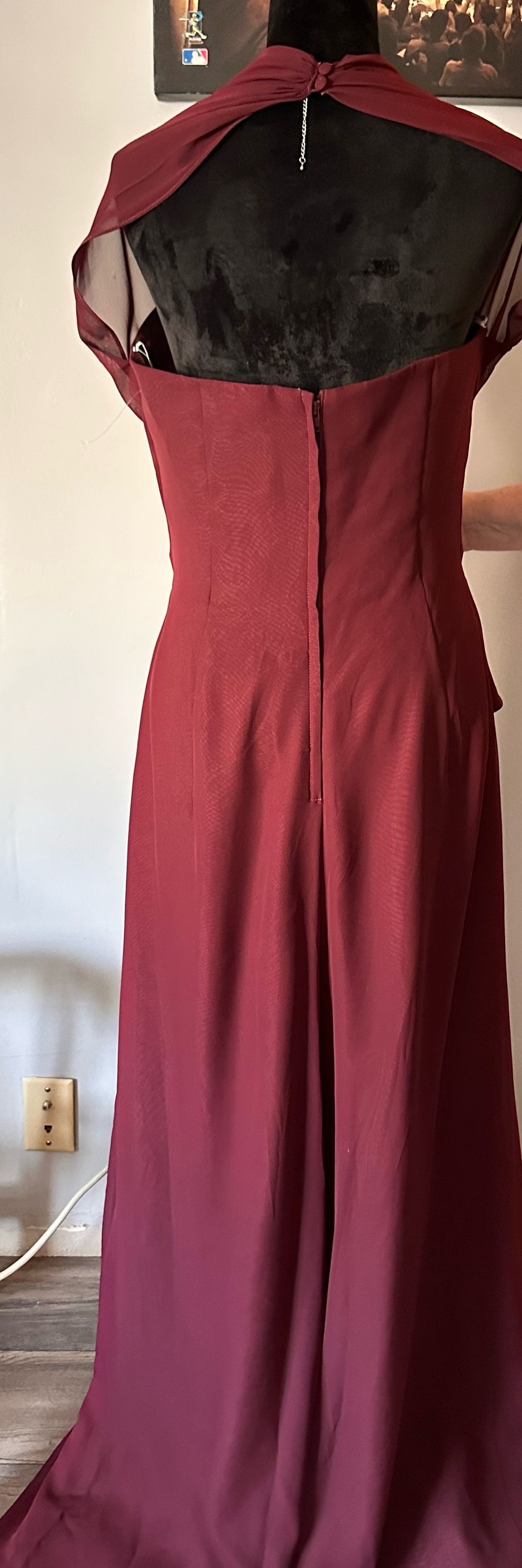 Size 12 Pageant Red Floor Length Maxi on Queenly