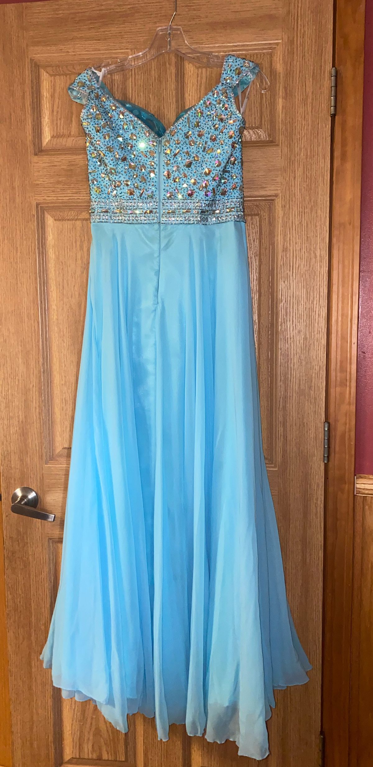 Panoply Size 8 Light Blue A-line Dress on Queenly