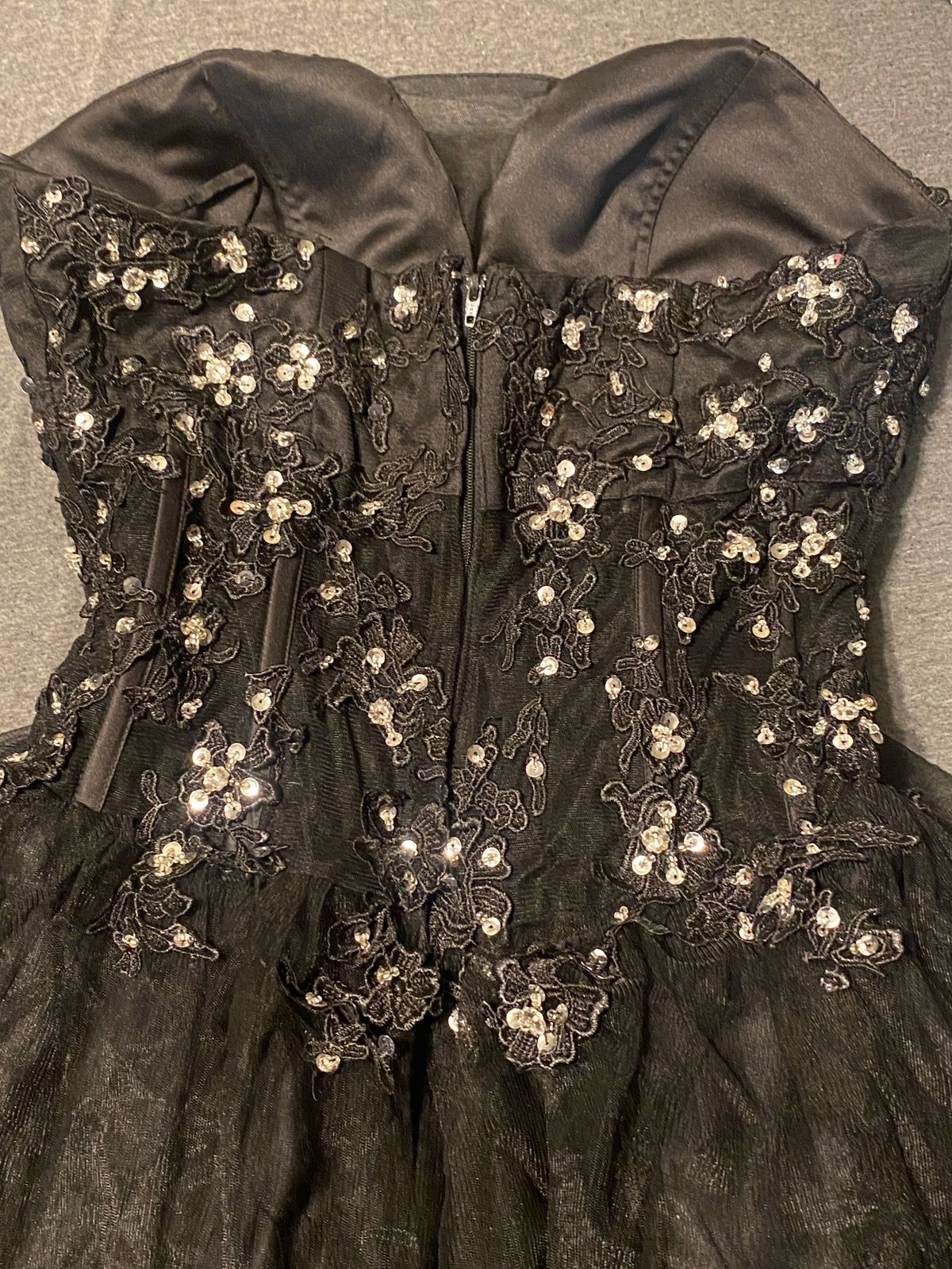 Size 10 Prom Black Ball Gown on Queenly
