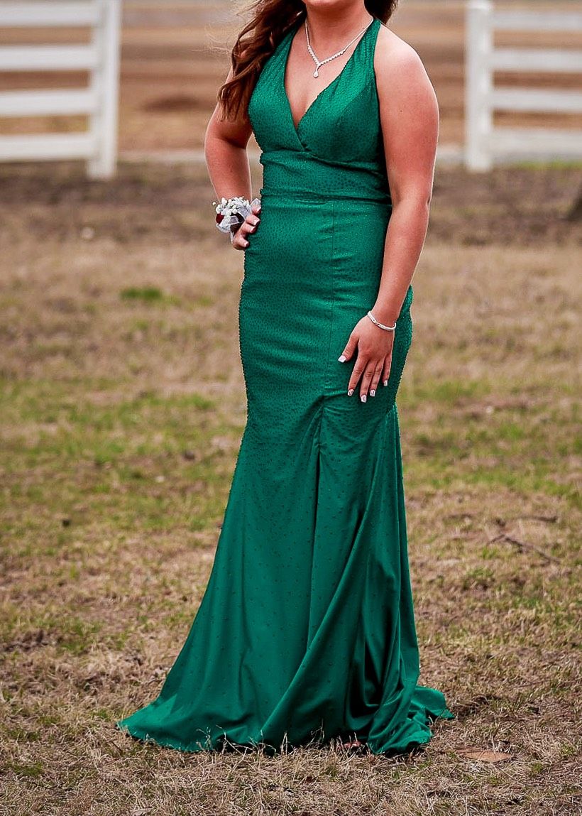 Colors Size 8 Prom Green Mermaid Dress on Queenly