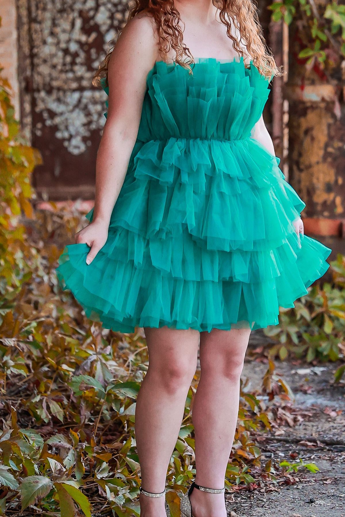 Ivy and leo Size M Wedding Guest Green Cocktail Dress on Queenly